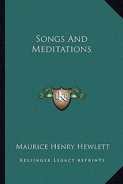 portada songs and meditations (en Inglés)