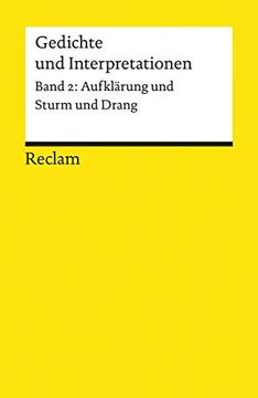 portada Gedichte und Interpretationen. Band 2: Aufklärung und Sturm und Drang. Herausgegeben von Karl Richter. (in German)