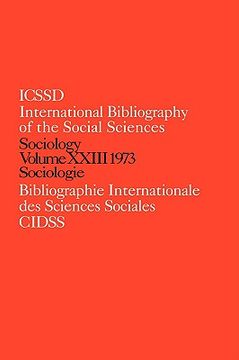 portada ibss: sociology: 1973 vol 23 (en Inglés)