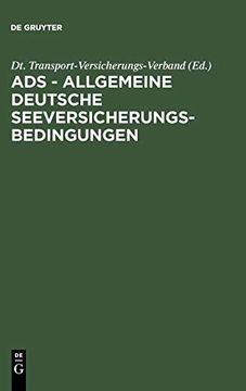 portada Ads - Allgemeine Deutsche Seeversicherungs-Bedingungen (en Inglés)