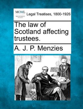 portada the law of scotland affecting trustees. (en Inglés)