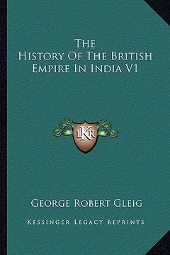 portada the history of the british empire in india v1 (in English)