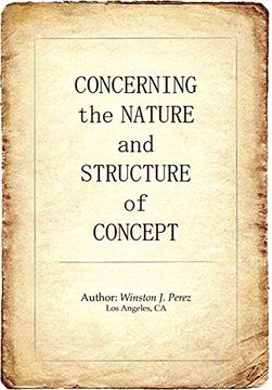 portada Concerning the Nature and Structure of Concept (in English)