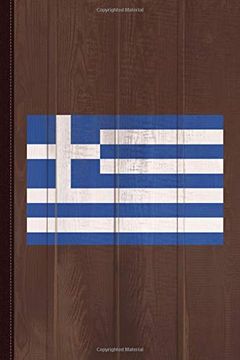 portada Greece Flag Journal Not: Blank Lined Ruled for Writing 6x9 110 Pages 