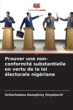 portada Prouver une non-conformité substantielle en vertu de la loi électorale nigériane