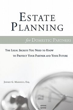 portada estate planning for domestic partners (in English)
