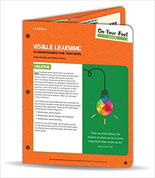 portada On-Your-Feet Guide: Visible Learning: 10 Mindframes for Teachers (On-Your-Feet-Guides) (in English)