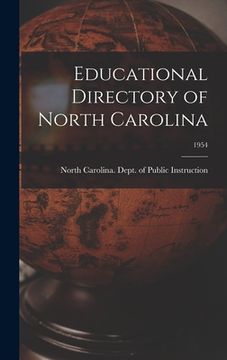 portada Educational Directory of North Carolina; 1954 (in English)