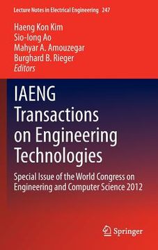 portada Iaeng Transactions on Engineering Technologies: Special Issue of the World Congress on Engineering and Computer Science 2012 (en Inglés)
