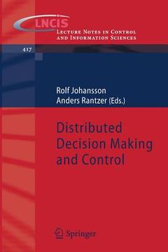 portada distributed decision making and control (en Inglés)