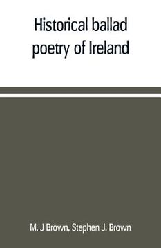 portada Historical ballad poetry of Ireland