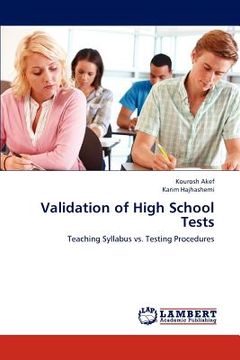 portada validation of high school tests (en Inglés)