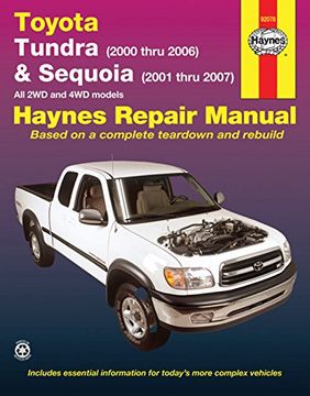portada haynes toyota tundra (2000 thru 2006) & sequoia (2000-2007) automotive repair manual