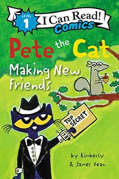 portada I can Read Comics Level 1 Pete the cat Making new Friends (en Inglés)