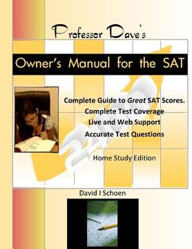 portada professor dave's owner's manual for the sat (en Inglés)