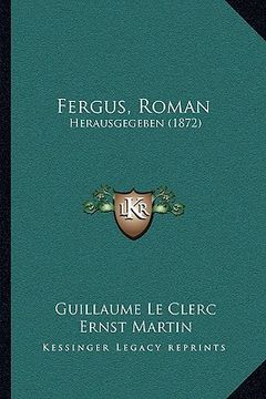 portada fergus, roman: herausgegeben (1872) (en Inglés)