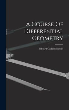 portada A Course Of Differential Geometry (en Inglés)