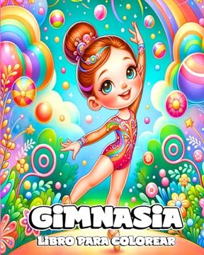 portada Gimnasia Libro para colorear: Diseños hermosos y lindos de gimnastas para colorear para niñas pequeñas