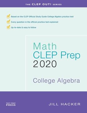 portada Math CLEP Prep: College Algebra: 2020 (in English)