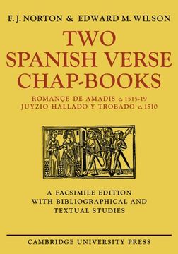 portada Two Spanish Verse Chap-Books Paperback (en Inglés)