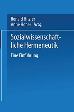 portada Sozialwissenschaftliche Hermeneutik: Eine Einführung (en Alemán)