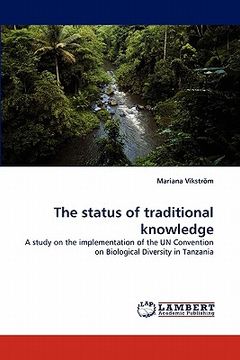 portada the status of traditional knowledge (en Inglés)