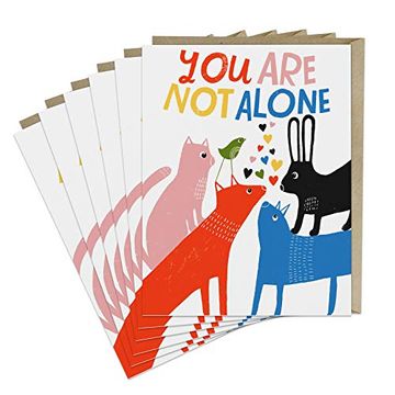 portada 6-Pack Lisa Congdon for em & Friends you are not Alone Cards (en Inglés)