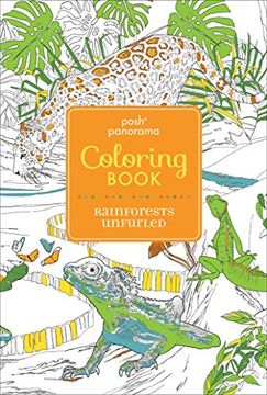 portada Posh Panorama Adult Coloring Book: Rainforests Unfurled (Posh Panorama Coloring Book)