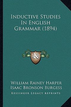 portada inductive studies in english grammar (1894) (en Inglés)