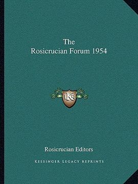 portada the rosicrucian forum 1954 (en Inglés)