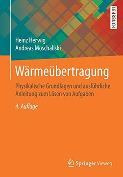 portada Wärmeübertragung: Physikalische Grundlagen und Ausführliche Anleitung zum Lösen von Aufgaben (en Alemán)