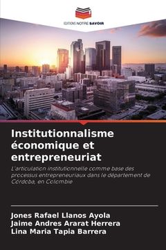 portada Institutionnalisme économique et entrepreneuriat (en Francés)