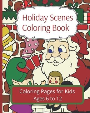 portada Holiday Scenes Coloring Book (in English)