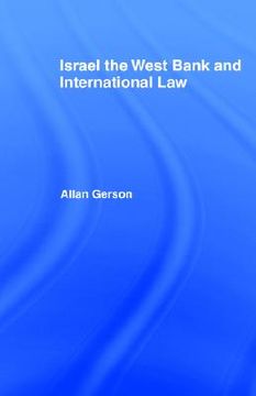 portada israel, the west bank and international law (en Inglés)