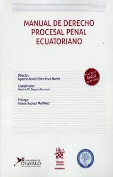 portada Manual de Derecho Procesal Penal Ecuatoriano