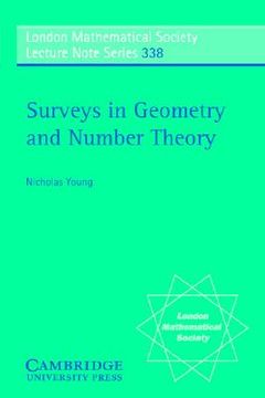portada surveys in geometry and number theory: reports on contemporary russian mathematics (en Inglés)