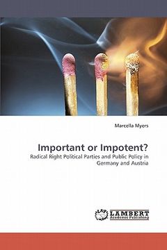 portada important or impotent? (en Inglés)