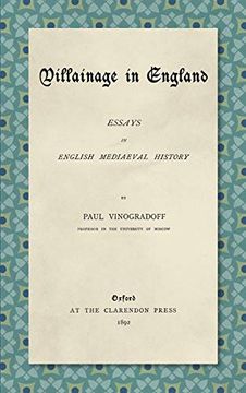 portada Villainage in England (1892): Essays in English Mediaeval History 