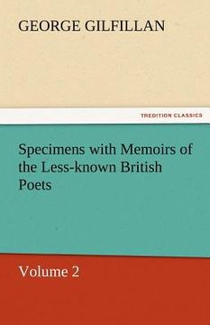 portada specimens with memoirs of the less-known british poets, volume 2 (in English)