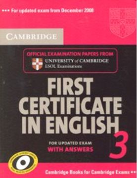 portada cambridge first certificate in english 3 with answers,official examination papers from university of cambridge esol examinations
