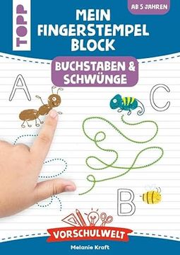 portada Vorschulwelt - Mein Fingerstempelblock Buchstaben und Schwünge (en Alemán)