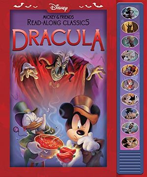 portada Disney Mickey Mouse and Friends Read-Along Classics – Dracula Interactive Sound Book – Press Buttons to Hear Story Read Aloud - pi Kids (en Inglés)