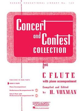 portada concert and contest collection for c flute: with piano accompaniment (en Inglés)