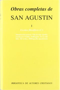 portada Introduccion General y Bibliografia; Vida de san Agustin, por po Sidio; Solilo