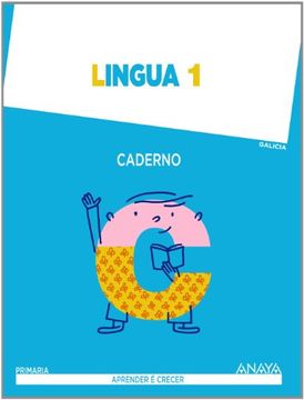 portada Aprender é Crecer, lingua, 1 Educación Primaria (Galicia). Cuaderno (Paperback) 