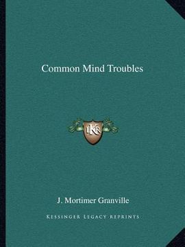 portada common mind troubles (en Inglés)