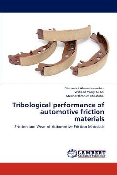 portada tribological performance of automotive friction materials (en Inglés)