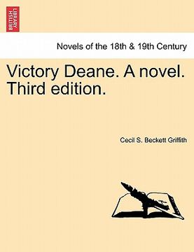 portada victory deane. a novel. third edition.