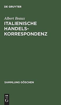 portada Italienische Handelskorrespondenz (Sammlung Göschen) 