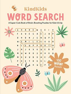 portada Kindkids Word Search: A Super-Cute Book of Brain-Boosting Puzzles for Kids 6 & up (Kindkids, 1) (en Inglés)